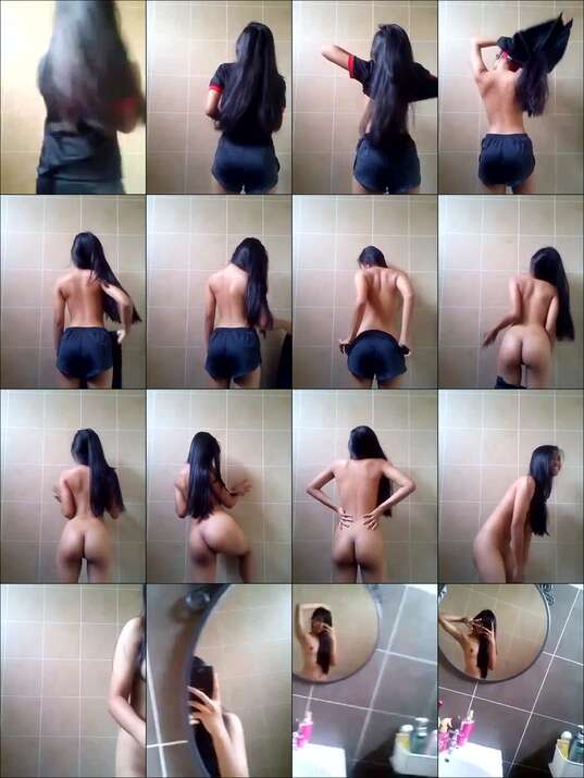 ABG Bugil di Kamar Mandi Mainin Memek